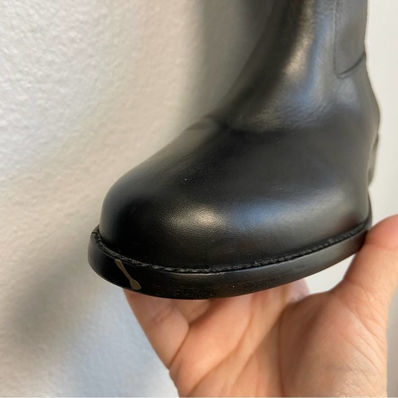 Madewell Black Knee-High Leather Boots - Picture 13 of 16